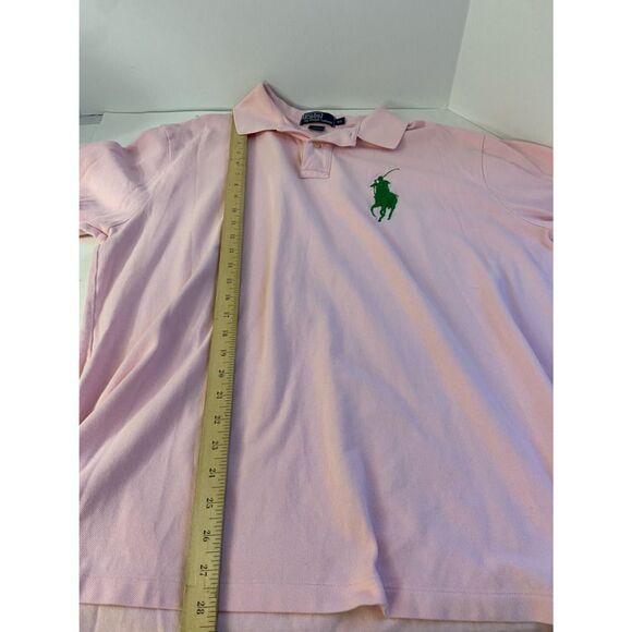 Ralph Lauren Polo shirt pink big green pony Xl - Picture 5 of 6